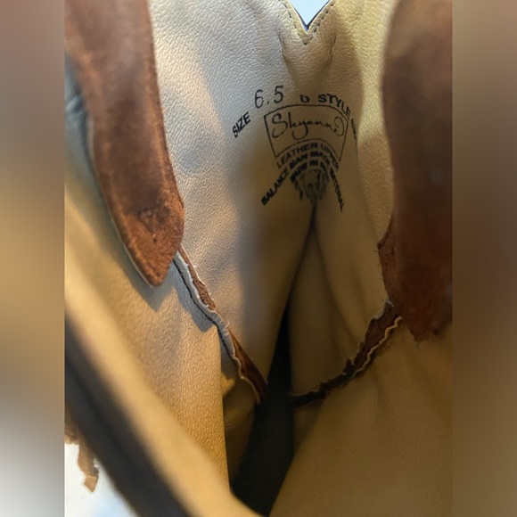 Shyanne Cowboy Boots Cowgirl Womens Western Brown Tan Shoes Fringe Boho Sz 6.5 - Picture 5 of 8